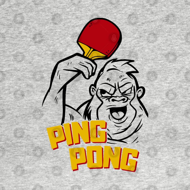 Ping Pong Gorilla by Bruno Pires